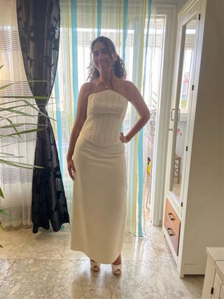 Traje de Novia Alta Costura Talla S-M