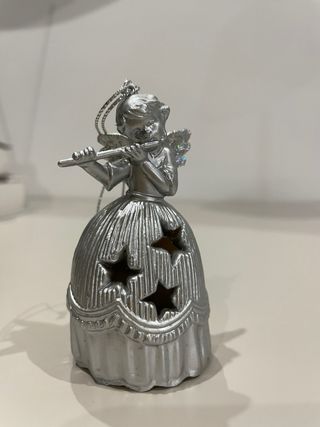 Angeli Decorativi Argento per Albero di Natale