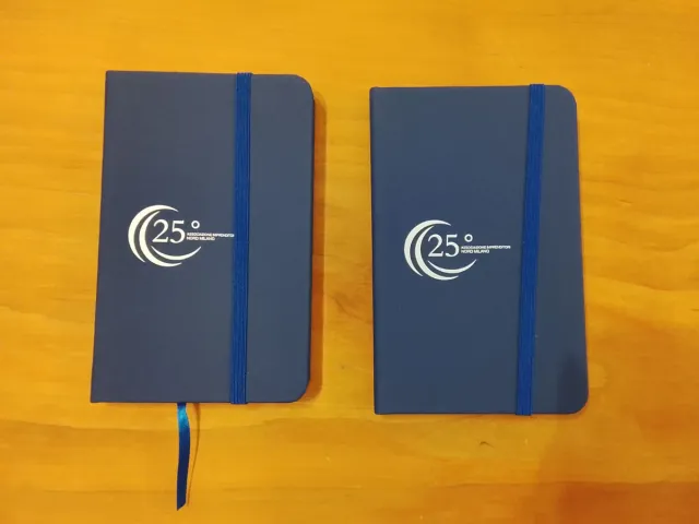 2 Agendine Blu con Elastico