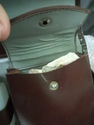 Neceser vintage cuero marrón