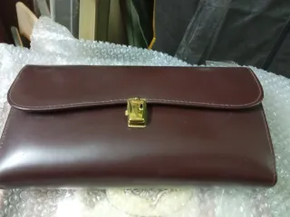 Neceser vintage cuero marrón