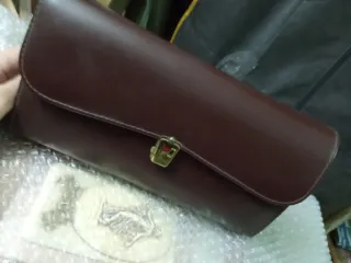 Neceser vintage cuero marrón