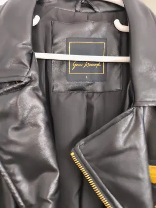 Chaqueta Piel Negra Talla L