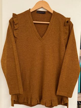 Jersey Poupée Chic color teja con volantes