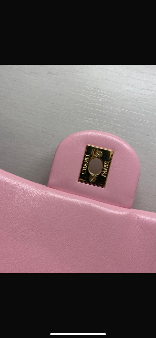 Borsa Chanel Coco Handle Rosa Dorato