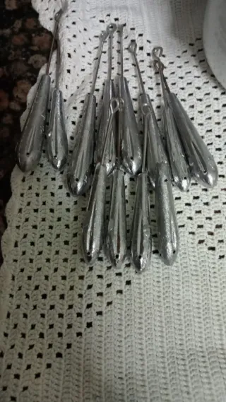 Plomos de pesca grapa y torpedo