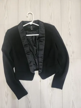 Americana corta H&M Negra Talla XS