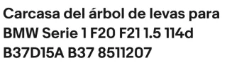 Culatin con árboles de levas B37D15 / N37D15
