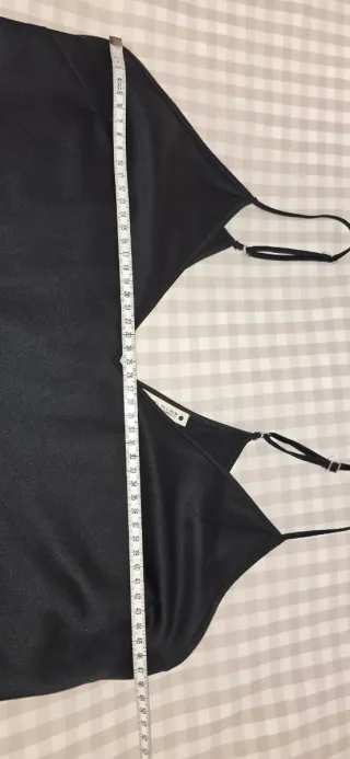 Conjunto Zara Viscosa Negro Talla L