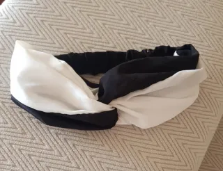 Diadema Nudo Blanco y Negro