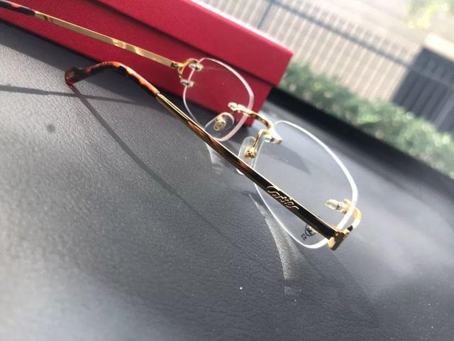Gafas Cartier Doradas Sin Montura