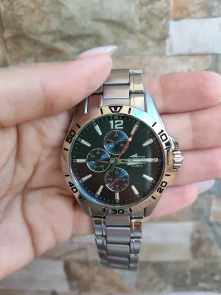 Reloj Lotus Cronógrafo Hombre Negro/Plata