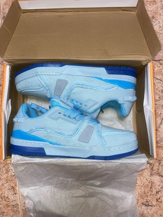 Louis Vuitton Zapatillas Azul/Gris