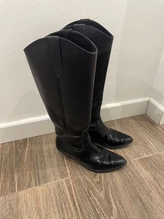 Botas cowboy Pull&Bear negras