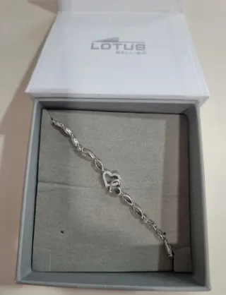 Pulsera Lotus Silver Corazones