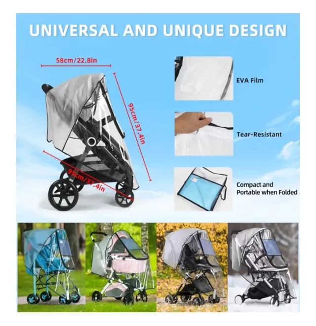 Funda lluvia silla paseo