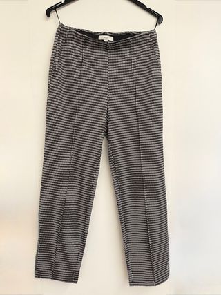 Pantalón M&S Talla 10 Gris y Negro