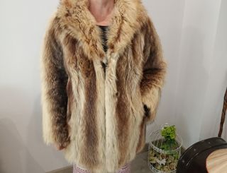 Abrigo de piel de zorro