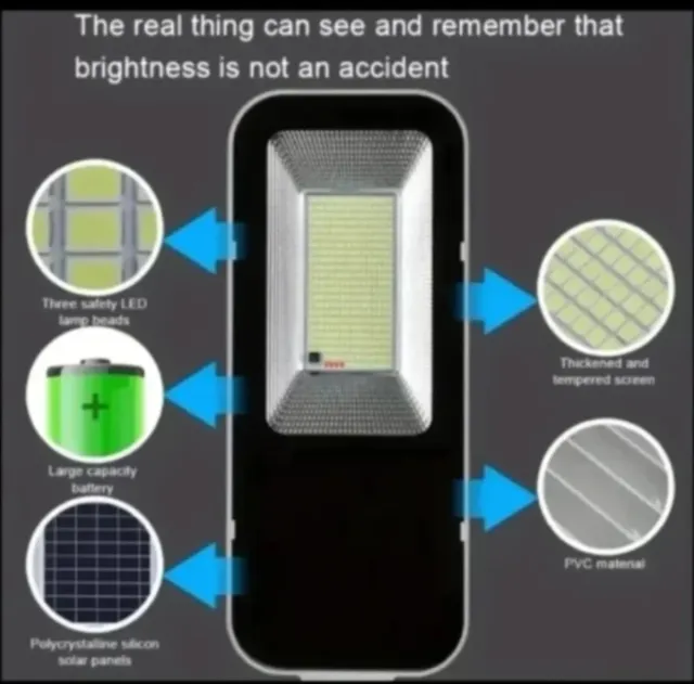 2 Faróis Solares LED 6000mAh