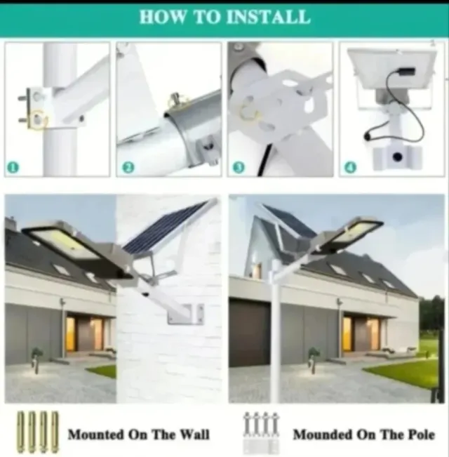 2 Faróis Solares LED 6000mAh