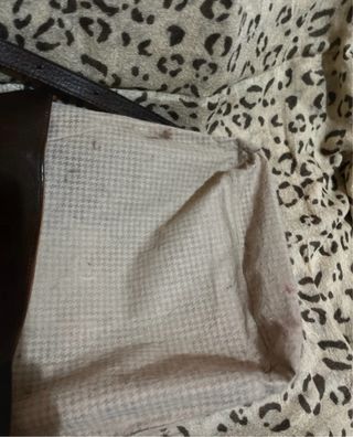 Bolso Vintage Cartier Marrón Cuero Hebilla Ovalada