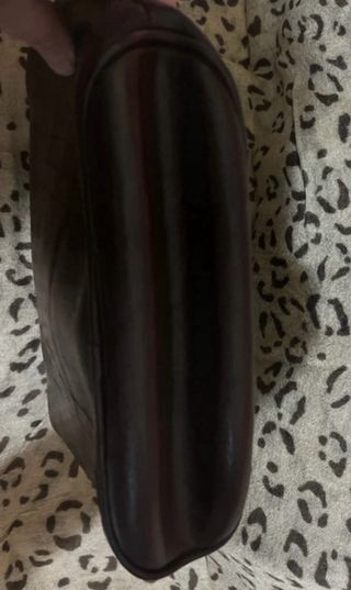 Bolso Vintage Cartier Marrón Cuero Hebilla Ovalada