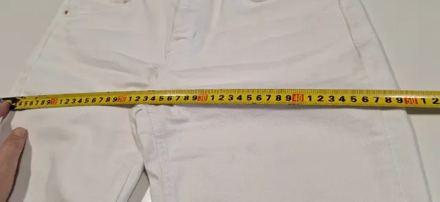 Pantalón Mango Cropped Blanco