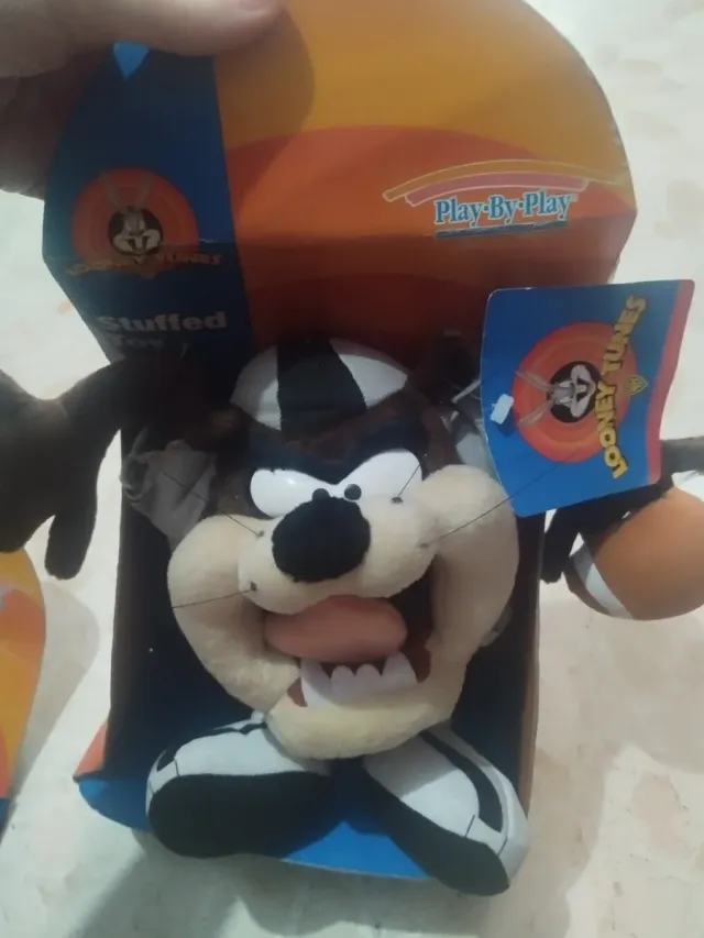 2 Peluches Demonio de Tasmania Looney Tunes