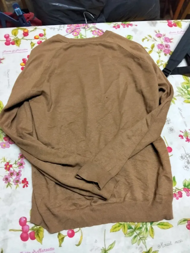 Maglione TRUE JEANS girocollo marroncino taglia S