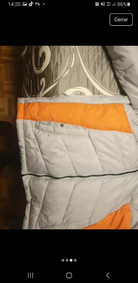 Chaqueta Jack & Jones gris y naranja hombre