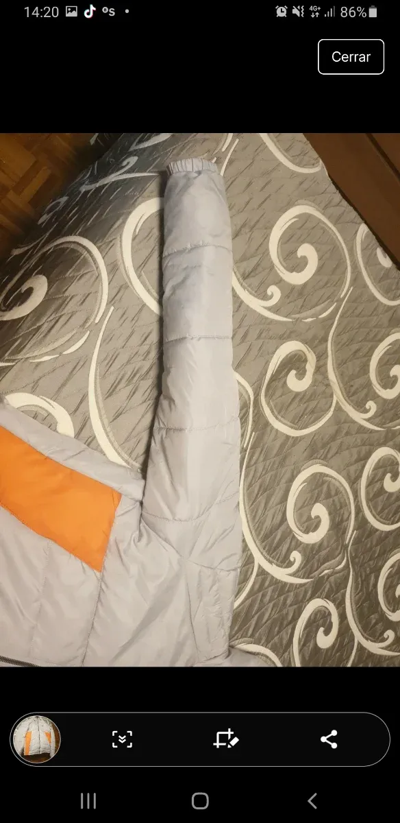 Chaqueta Jack & Jones gris y naranja hombre