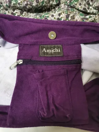 Bolso Amichi floral morado