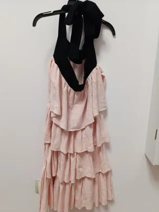 Vestido  mujer Sonia Rykiel by H&M rosa y negro