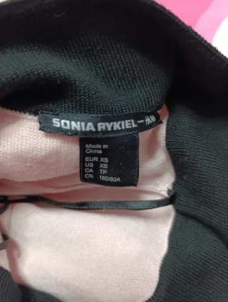 Vestido  mujer Sonia Rykiel by H&M rosa y negro