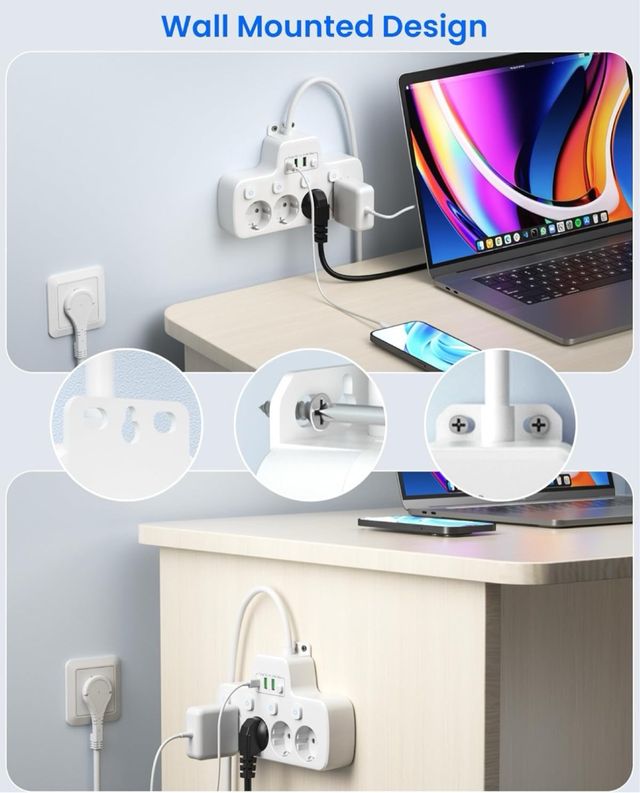 Regleta Enchufe Plano, Regletas Enchufes USB C