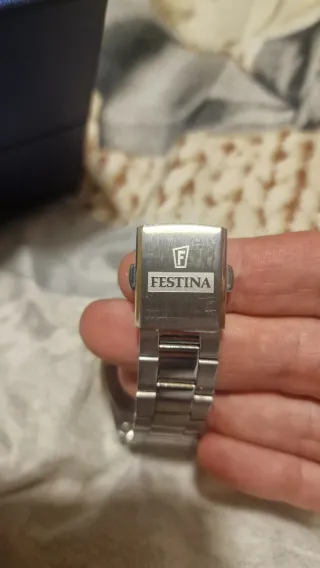 Reloj Festina Cronógrafo Azul y Plateado