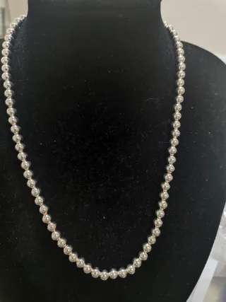 Collar de Bolas Plata