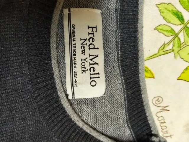 Maglione Uomo Grigio Taglia M con Toppe