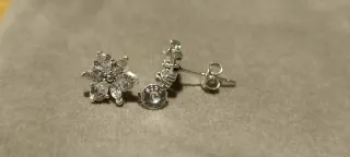 Pendientes Plata con sello de Garantía