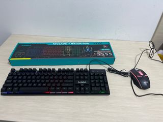 Teclado y Ratón Gaming SANDA RGB con luces
