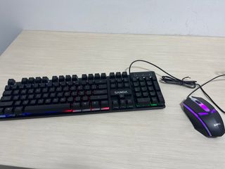 Teclado y Ratón Gaming SANDA RGB con luces