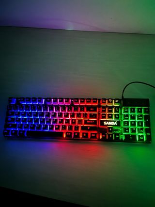 Teclado y Ratón Gaming SANDA RGB con luces