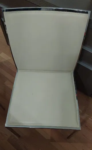 Mesa comedor cristal extensible + sillas