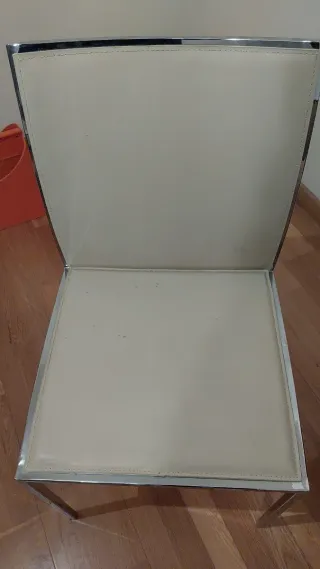 Mesa comedor cristal extensible + sillas