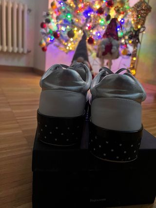 Liu Jo Sneakers Donna Bianco Argento