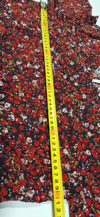 Blusa Esprit floral roja talla M