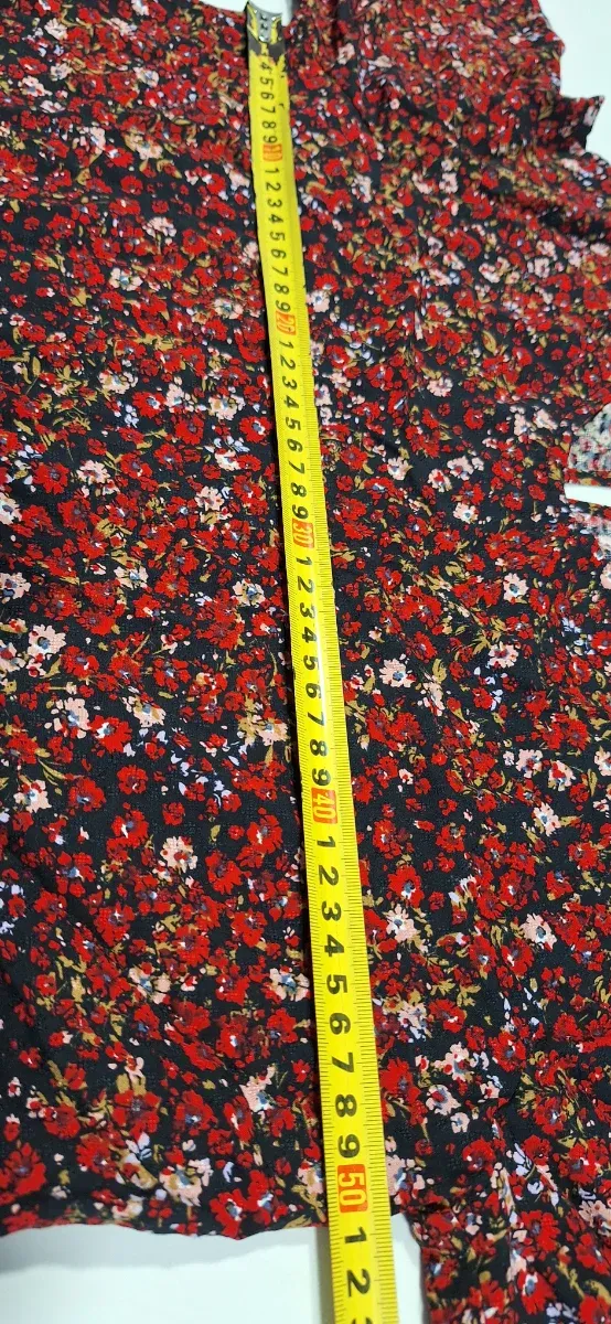 Blusa Esprit floral roja talla M