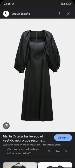 Vestido Zara Negro Talla M sin estrenar