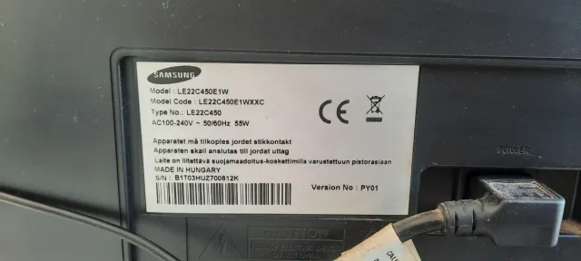 Samsung TV 22 Negro