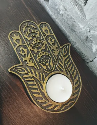 Portacandele Mano di Fatima